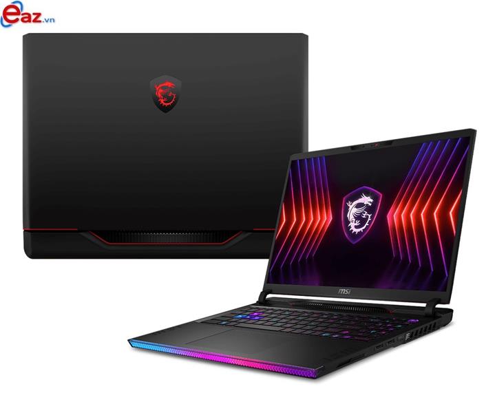 MSI Raider GE68 HX 14VIG-496VN | Intel&#174; Core™ i9 _ 14900HX | 32GB | 2TB SSD PCIe | GeForce RTX™ 4090 LapTop GPU 16GB GDDR6 Power Maximum 240W | 16 inch QHD+ 240Hz 100% DCI-P3 IPS | Win 11 | IR Camera | LED Per-Key RGB | 0524S